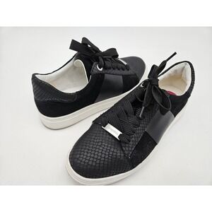 Foot Pedals Low-Top Lace-Up Sneakers Womens Black Size 8.5M